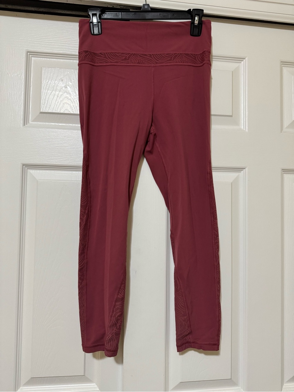 Athleta women’s Performance Leggings in Deep Berry